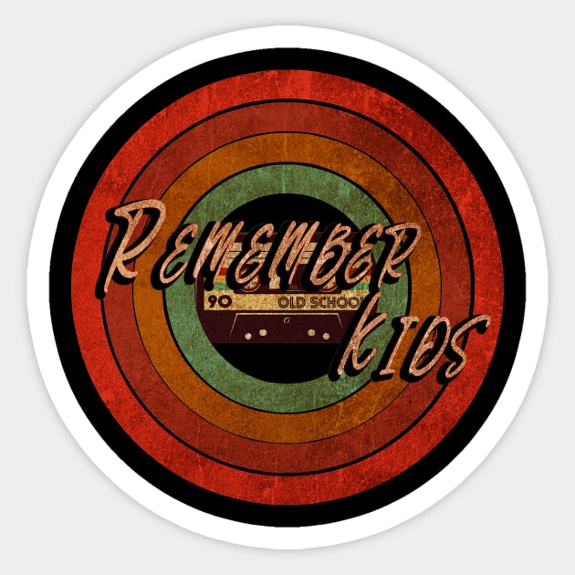 REMEMBER KIDS VINTAGE Sticker by dolananwae